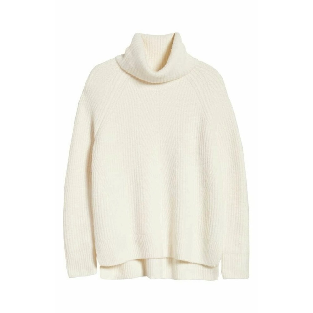 MADEWELL Mercer Ivory Knit Turtleneck Sweater